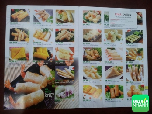 Catalogue quảng cáo và giới thiệu món ăn cho nhà hàng ăn uống